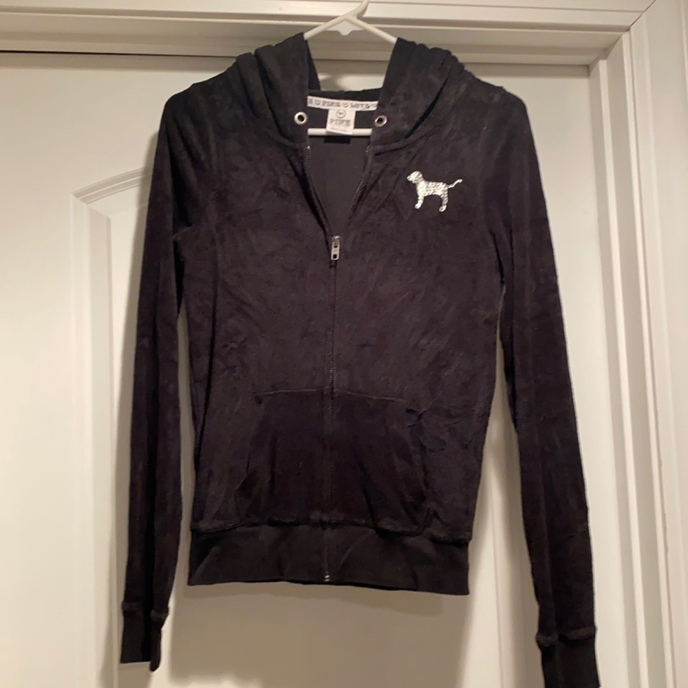 PINK diamond zip up